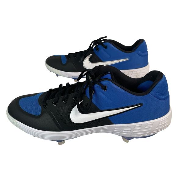Nike Baseball Cleats Alpha Huarache Elite Men's size 12 Black Blue - Picture 2 of 10